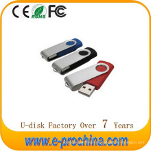 Heißer Verkauf USB Flash Drive Flash-Speicher Metall Swivel USB Stick für kostenlose Probe